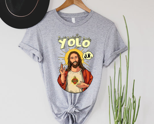 Wholesale YOLO Graphic Tee - Grey