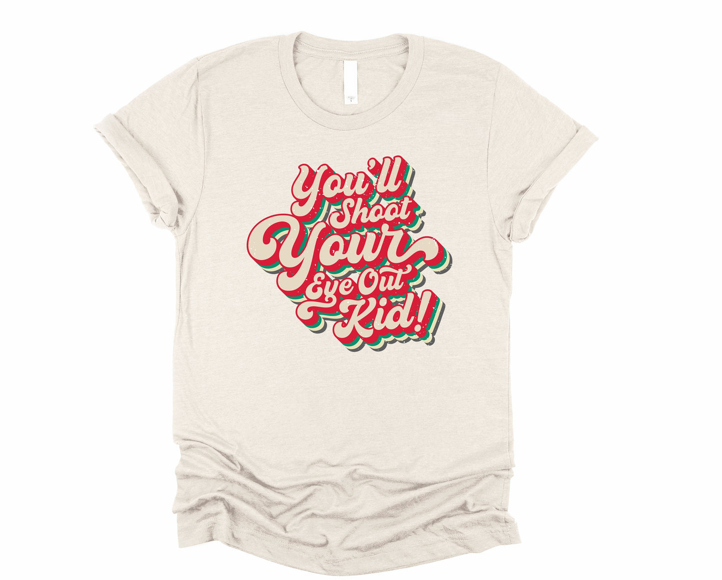 Wholesale You'll Shoot Your Eye Out Kid Graphic Tee - Black