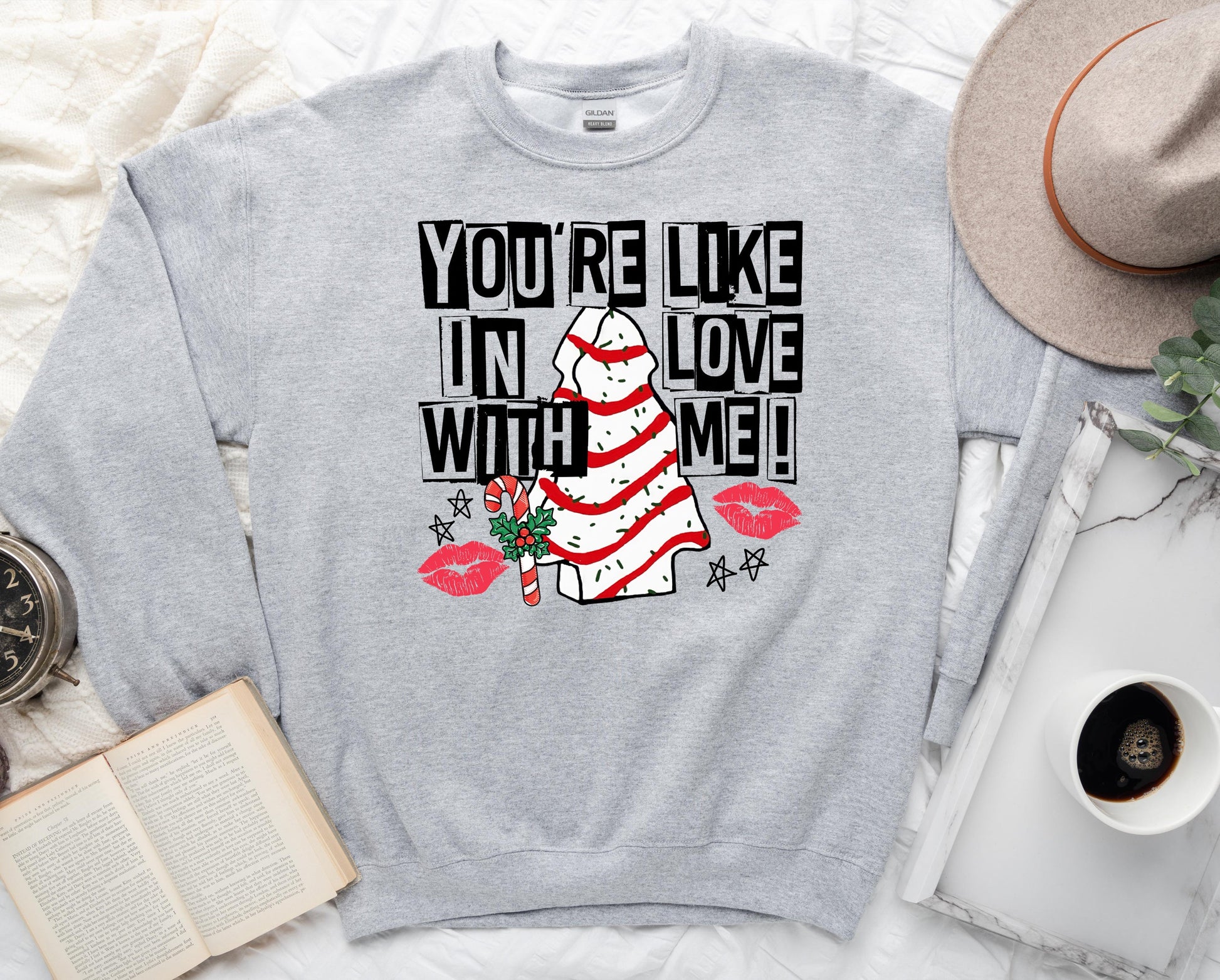 Wholesale You're Like in Love With Me Graphic Tee - Grey Tee