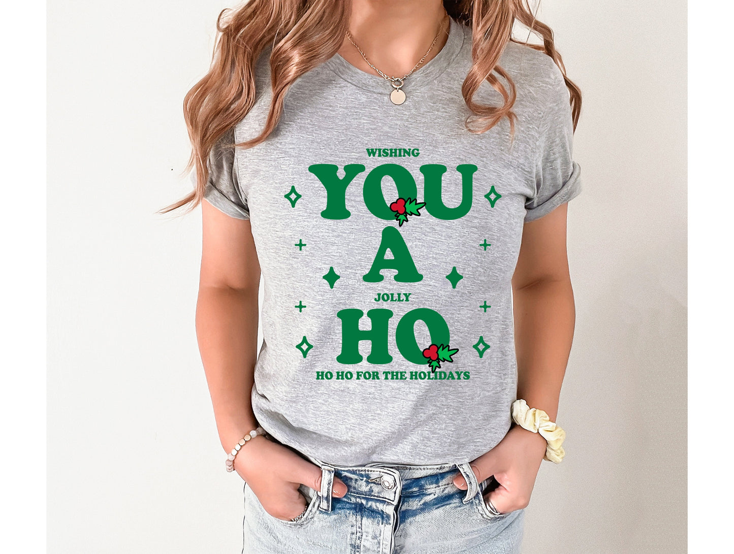 Wholesale You a Ho Graphic Tee - Red