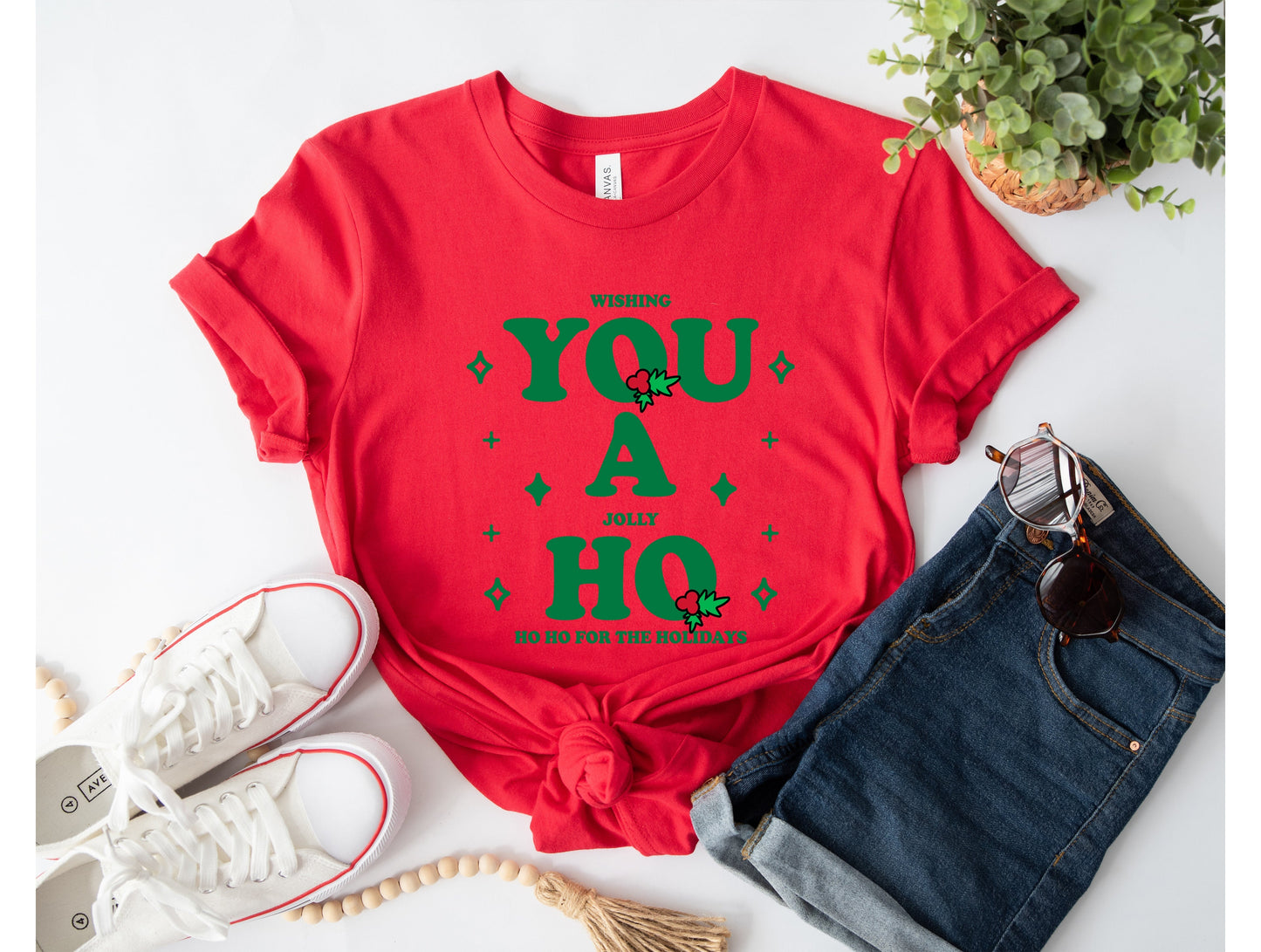 Wholesale You a Ho Graphic Tee - White