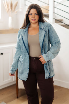  Business Brunch Denim Blazer