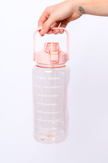  Elevated Water Tracking Bottle in Pink