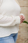 Keep Me Here Knit Sweater in Cream