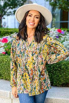  Lilly Ann Floral Print Blouse