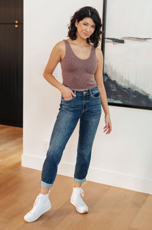  London Midrise Cuffed Boyfriend Jeans